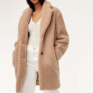 Grey Wilfred Teddy Coat - Small